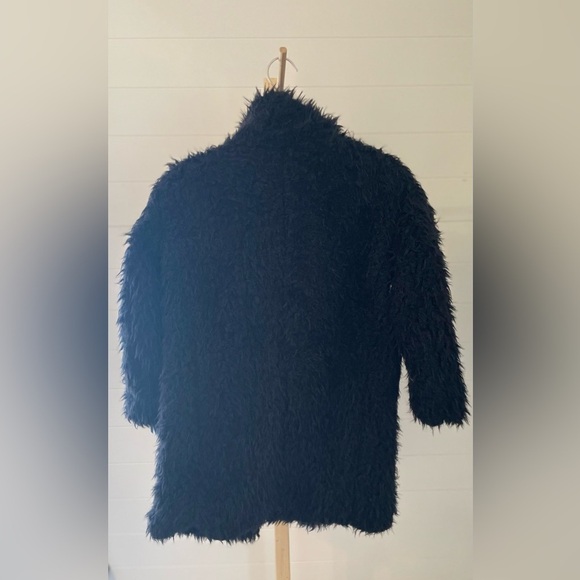 Art Class Girls Faux Fur Long Jacket Black NWT - Picture 2 of 7